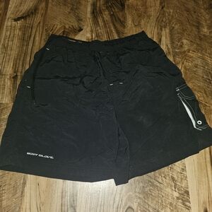 Body Glove Men's Black Athletic Swim Shorts with Side Utility Pocket